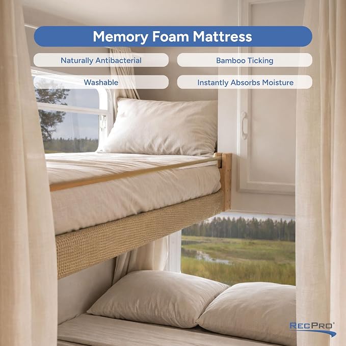 RecPro RV Bunk Bed Mattress Memory Foam Mattress 6" Gel Infused w/Bamboo - Image 6
