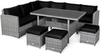 Tangkula 7 Pieces Patio Furniture Set, Outdoor Sectional Rattan Sofa Set - Image 9
