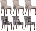 Modern Dining Chairs Set of 6, High Back Dining Chairs Side Chairs by MZDOO