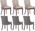 Modern Dining Chairs Set of 6, High Back Dining Chairs Side Chairs by MZDOO