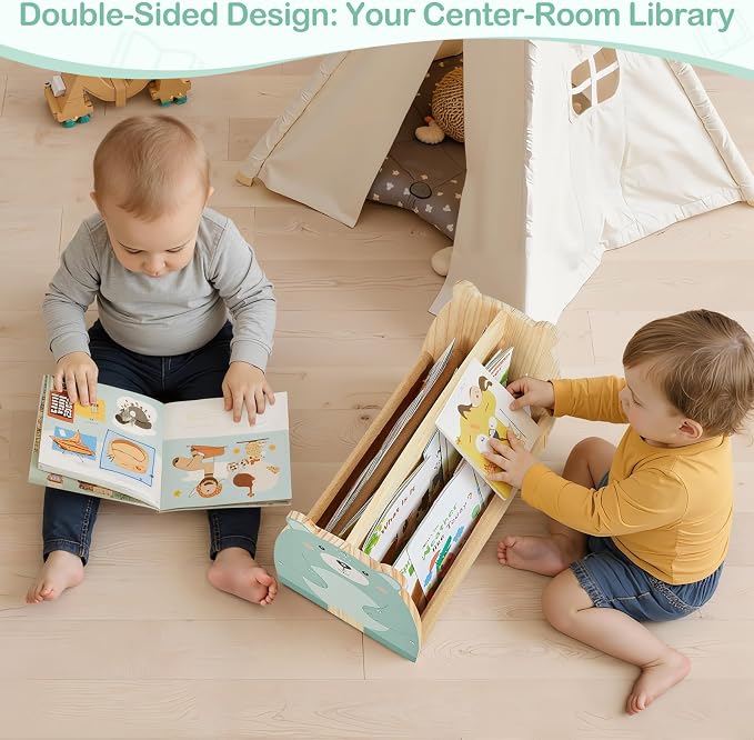 Toddler Bookshelf Double-Sided - Image 3