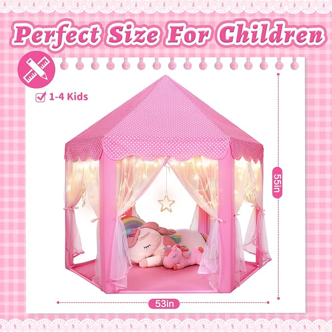 Monobeach Princess Castle Play Tent - Image 7