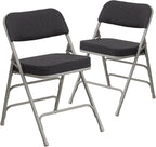 Flash Furniture 2 Pack HERCULES Series Premium Curved Triple Braced & Double by FlashFurniture