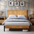 Bme Trapeze Queen Bed Frame – Modern Solid Wood Bed by Bme