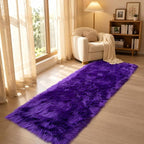 EasyJoy Faux Sheepskin Rug, Fluffy Faux Fur Rug, Ultra Soft Shag Area Rug - Image 4