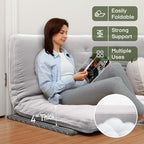 ZonLi Japanese Floor Futon Mattress King Size 76"x 80", 100% Cotton Cover 4'' - Image 2