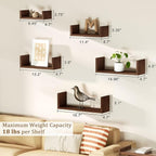 SRIWATANA Floating Shelves for Wall, Wall Shelves for Bathroom, Living Room - Image 3