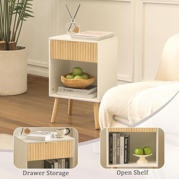 Fultyle Nightstand, Modern Bedside Table - Image 5