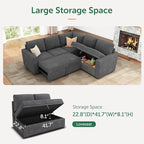 HONBAY Modular Sectional Sleeper Sofa - Image 3