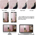 Chyhomenyc Blush Pink Sheer Curtains 84 Inches Long 2 Panels | Light Filtering - Image 5