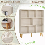 LEYAOYAO 8 Cube Bookshelf, 3 Tier Bookcase - Image 5