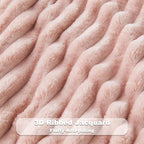NEWCOSPLAY Fleece Ribbed Cozy King Blanket - Image 5