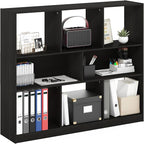 Furinno DALY Book Shelf, 8-Cube Bookshelf, Horizontal Cube Storage Organizer by Furinno-FitsYourSpaceFitsYourBudget