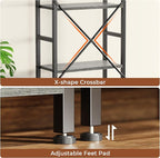 SUPERJARE Triple Bookshelf, Bookcase - Image 7