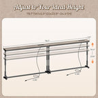Huuger 78.7 Inch Behind Couch Table - Image 2