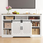 RoyalCraft Fireplace TV Stand for 65+ Inch TV, Rustic Media Console - Image 7