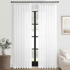 Topfinel Pinch Pleated 92 Inch Curtains 2 Panels - Image 9