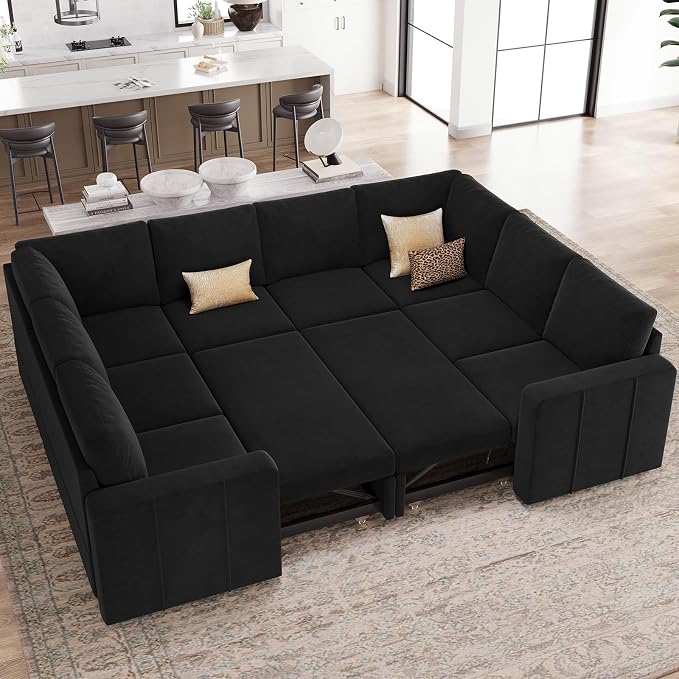 Belffin Modular Sectional Sleeper Sofa Bed by Belffin