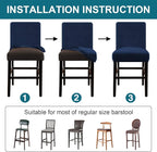 Turquoize Bar Stool Covers 2 Pack Bar Stool Covers - Image 5
