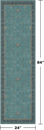 Boho 2x7 Long Non Slip Kitchen Rug Runner - Image 2