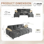 Hanherry 104" Sectional Couch - Image 3