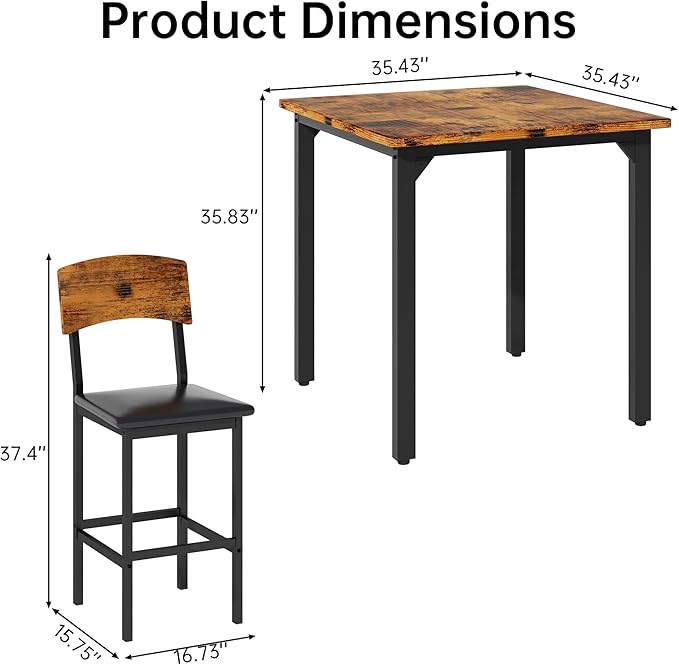 AWQM 5-Piece Dining Table Set, Dining Table Set - Image 8