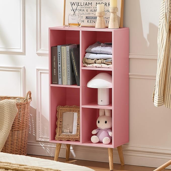 LEYAOYAO 5 Cube Bookshelf 3-Tier Bookcase - Image 7