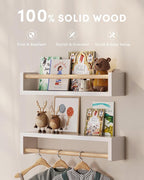 G&W Gruwald Nursery Book Shelves, Wall Bookshelf, Book Shelf - Image 3