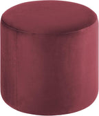 Studio Living® 19” Wentworth Ottoman Round Soft Velvet Bench, Stationary - Image 6