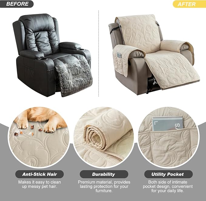 100% Waterproof Recliner Chair Cover, Recliner Chair Covers - Image 5