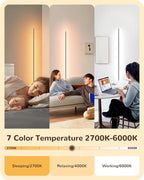EDISHINE LED Corner Floor Lamp, Minimalist Dimmable Light - Image 2