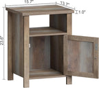 ChooChoo Farmhouse Nightstands Set of 2, Rustic Vintage End Side Table - Image 2