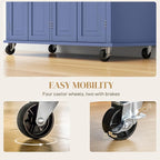 HOMCOM Kitchen Island Cart - Image 6