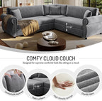 88.2" Sectional Sleeper Sofa - Image 7