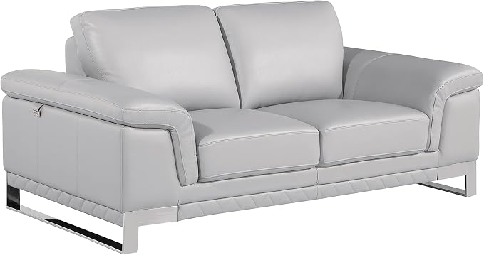 Blackjack Furniture Weston Collection Genuine Italian Leather Living Room Sofa - Image 3