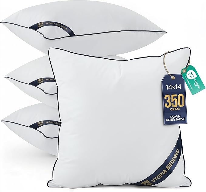Utopia Bedding 14x14 Throw Pillow Inserts, Decorative Pillows, Plush & by UTOPIABEDDING