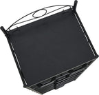 Household Essentials Black Oak & Iron Eight-Drawer Tower - Image 7