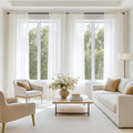 MIULEE Ivory Sheer Curtains 102 Inches Long 4 Panels 42 x 102 Inches | Light by MIULEE