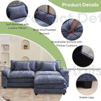 Oprisen 86" Modular Sectional Sofa, Comfy Cloud Couch Sectional Sofa - Image 6