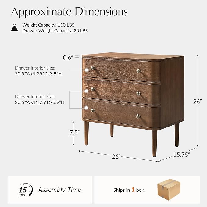 HULALA HOME Modern End Table - Image 2