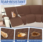 Arfntevss Recliner Sectional Couch Covers 1OO% Waterproof L Shape Sofa Cover - Image 4