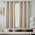 MIULEE Blackout Curtains for Bedroom 2 Panels 40 x 45 Inch Long Light Beige | by MIULEE
