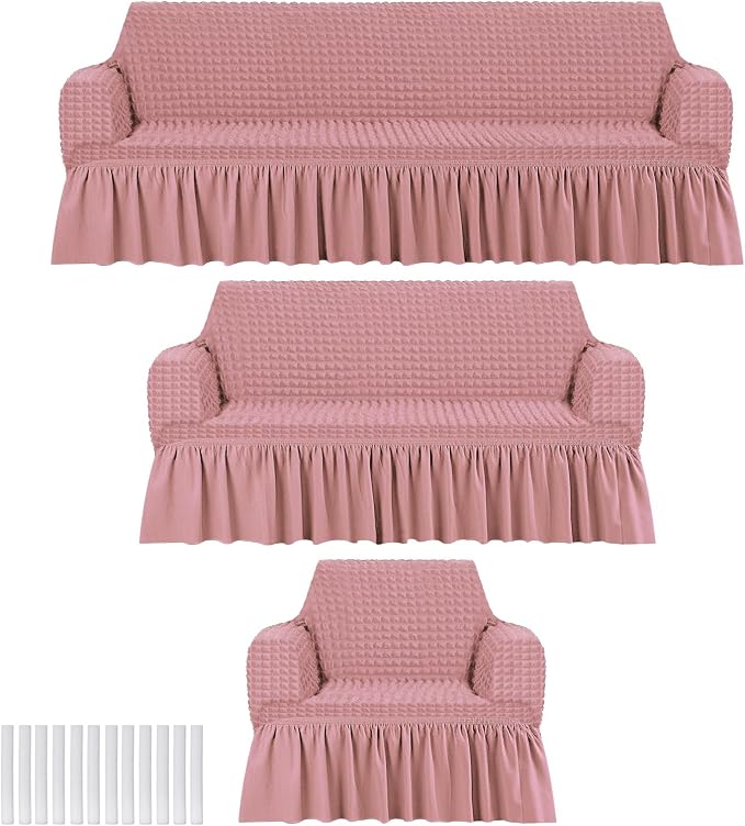 Fanfanwin 3 Pcs Sofa Slipcover Set by Fanfanwin
