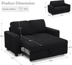Belffin Corduroy Sectional Sleeper Sofa - Image 2