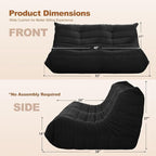 Bean Bag Loveseat Chair Big Sofa Beanbag Chair - Image 2