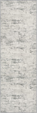 3x14 Washable Runner Rug：Modern Abstract Kitchen Soft Carpet Gray | by FXRHLP
