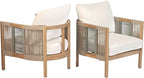 Christopher Knight Home 4-Piece Acacia Wood Patio Furniture Set - Image 10