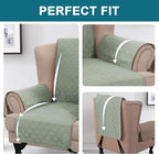 Turquoize 100% Waterproof Wing Chair Cover Wing Armchair Slipcovers Chair Couch - Image 5