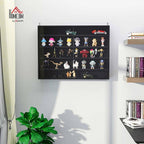 HOMCOM 5-Tier Display Cabinet, Glass Door Cabinet - Image 2