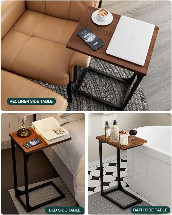 C-Shaped Side Table for Couch - Image 7